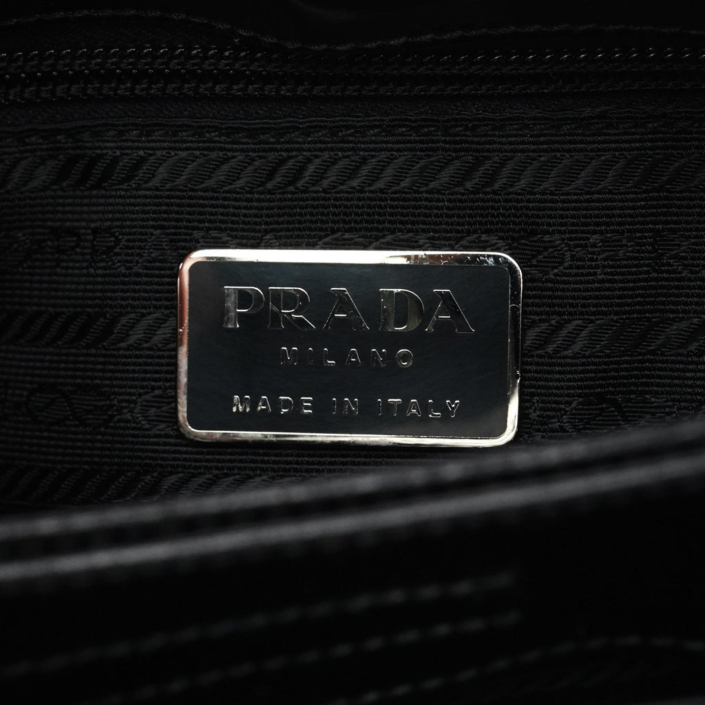 1998 Black Spazzolato Sport Hobo Shoulder Bag