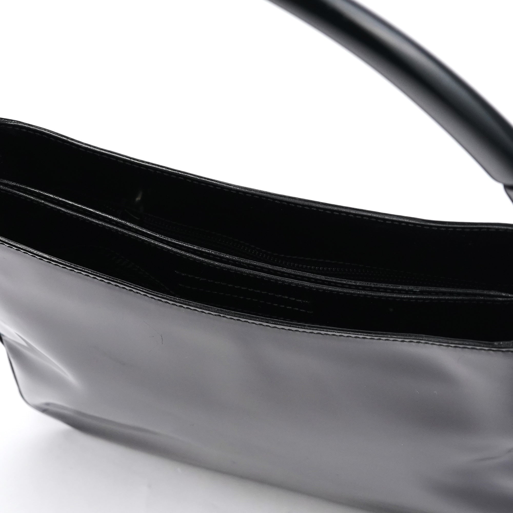 1998 Black Spazzolato Sport Hobo Shoulder Bag