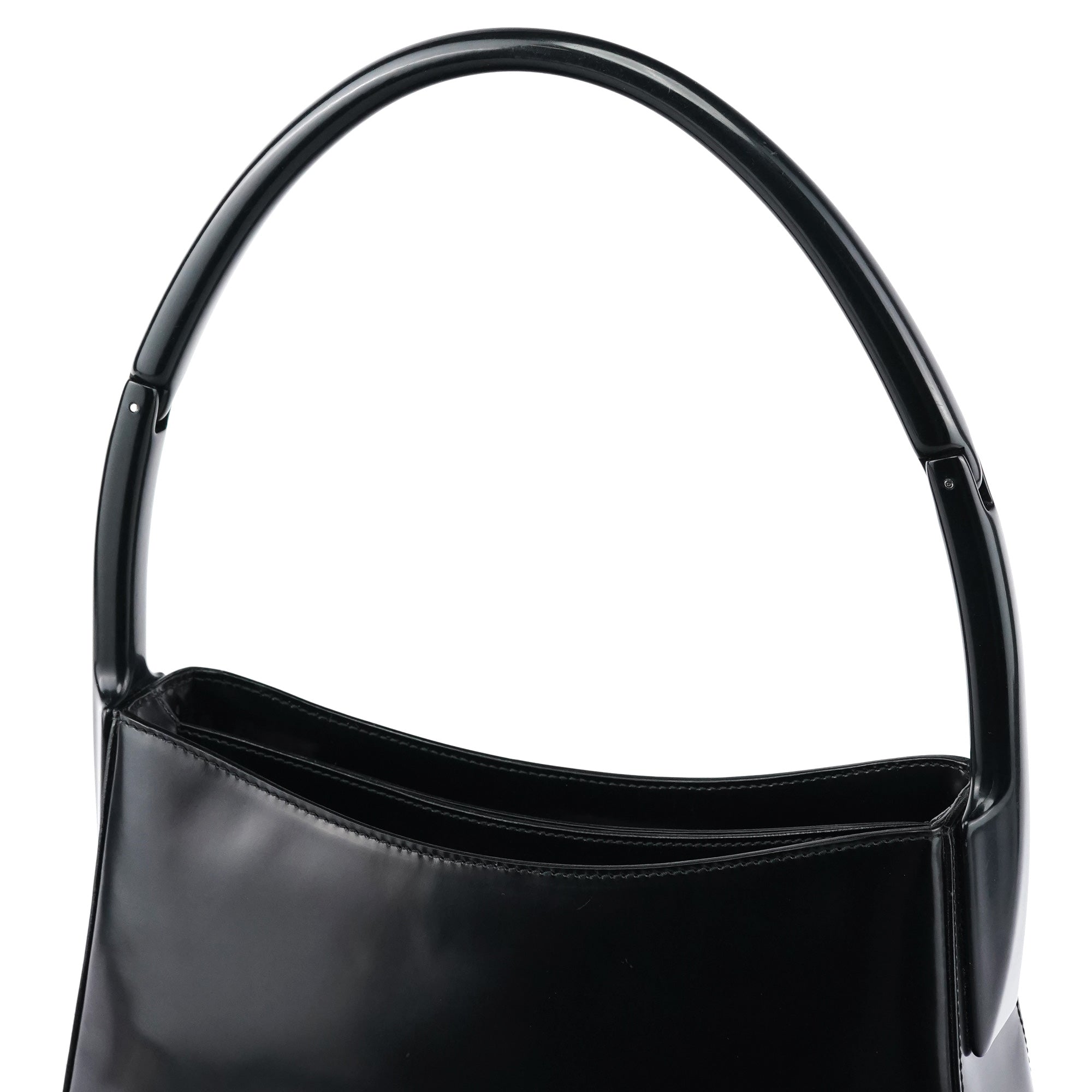 1998 Black Spazzolato Sport Hobo Shoulder Bag