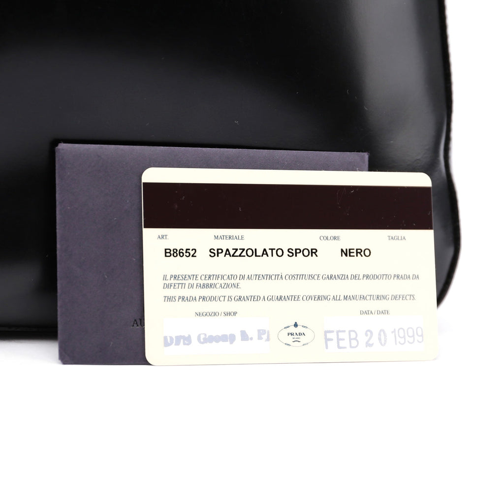 1998 Black Spazzolato Sport Shoulder Bag