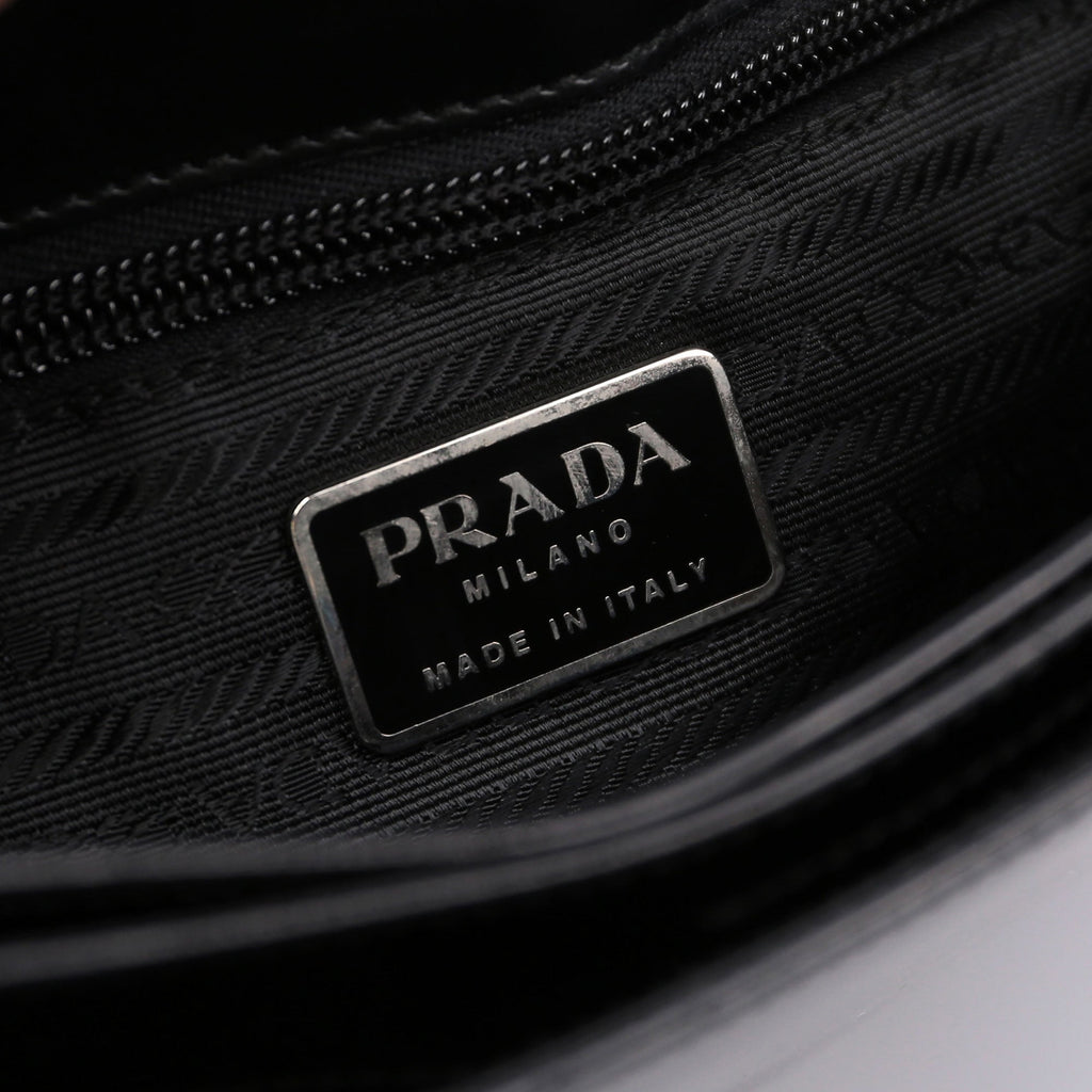 1998 Black Spazzolato Sport Shoulder Bag