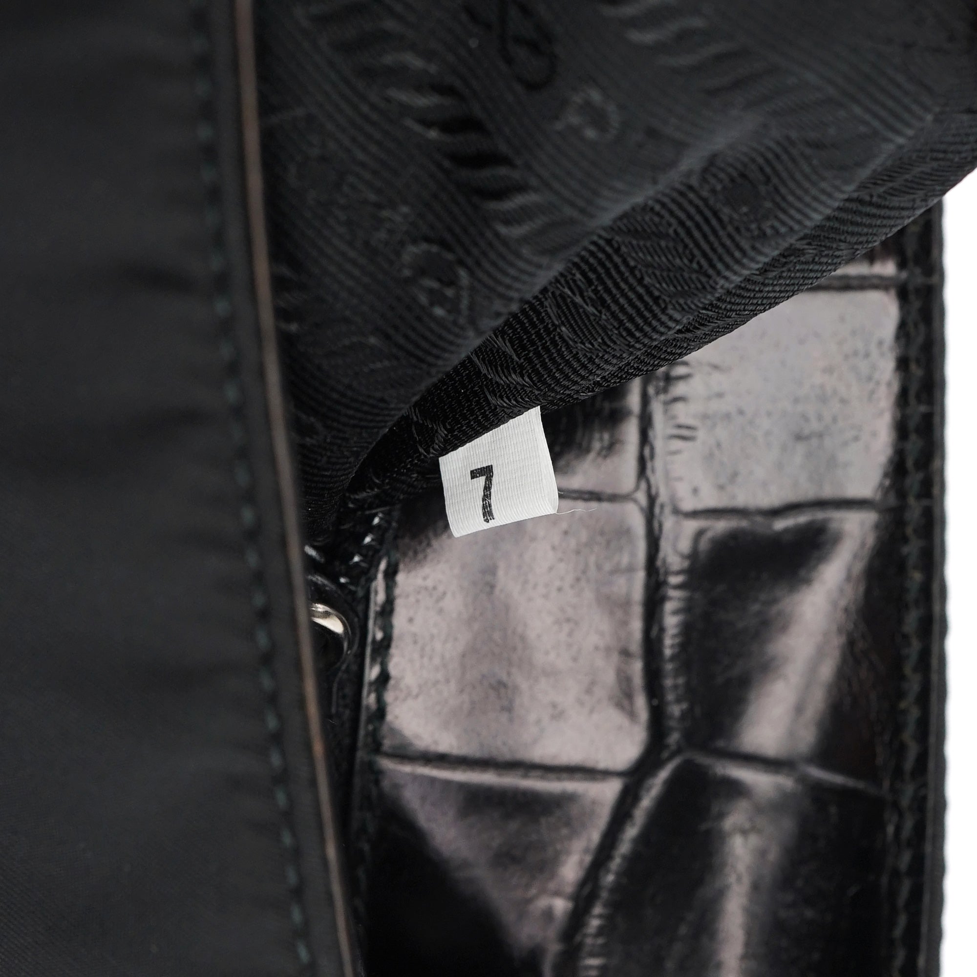 1998 Black Tessuto Cocco Metallo Shoulder Bag