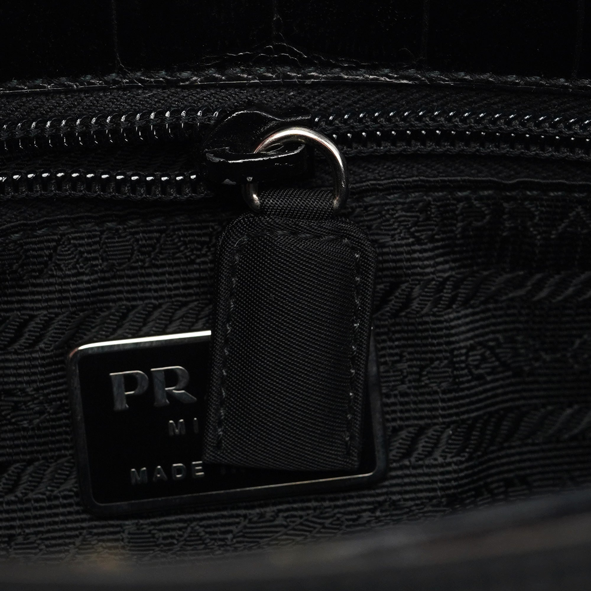 1998 Black Tessuto Cocco Metallo Shoulder Bag