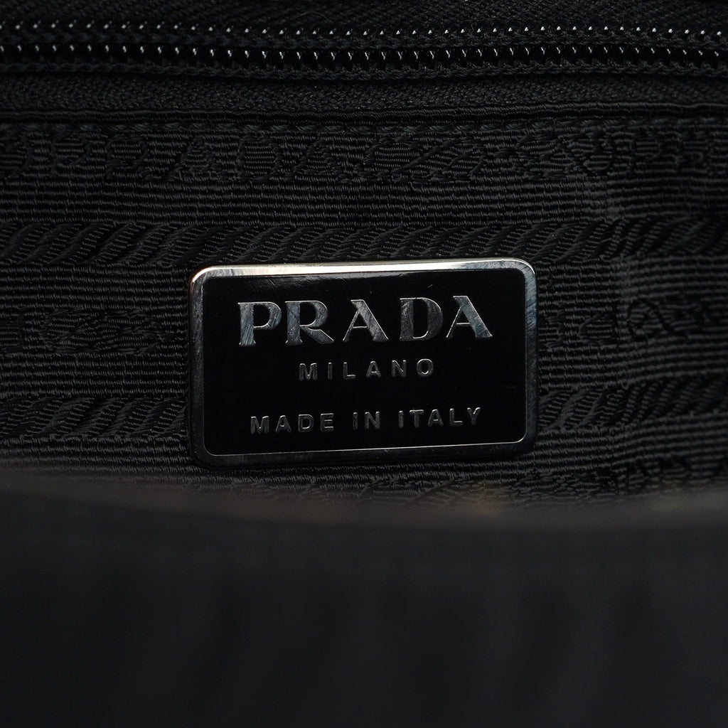 1998 Black Tessuto Cocco Metallo Shoulder Bag