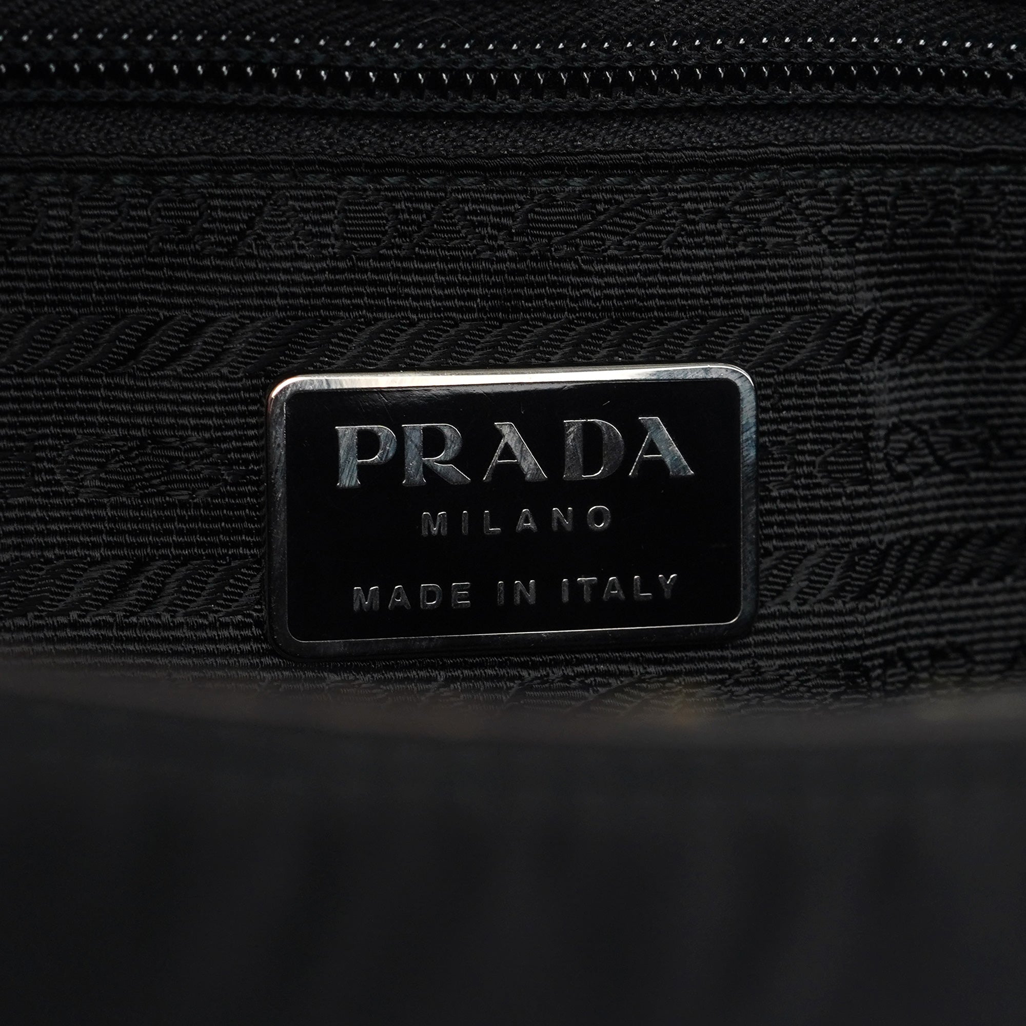 1998 Black Tessuto Cocco Metallo Shoulder Bag