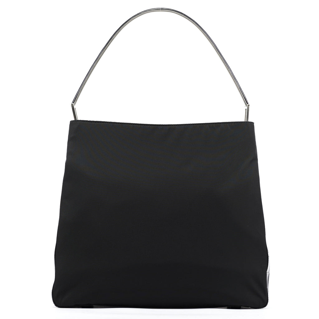 1998 Black Tessuto Cocco Metallo Shoulder Bag
