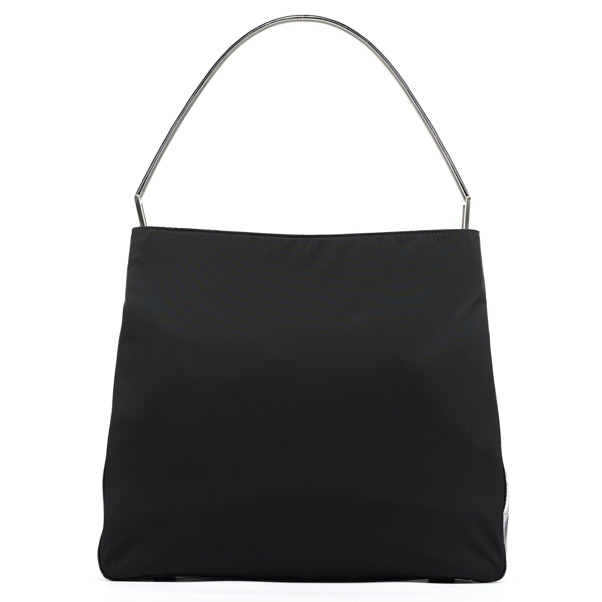 1998 Black Tessuto Cocco Metallo Shoulder Bag