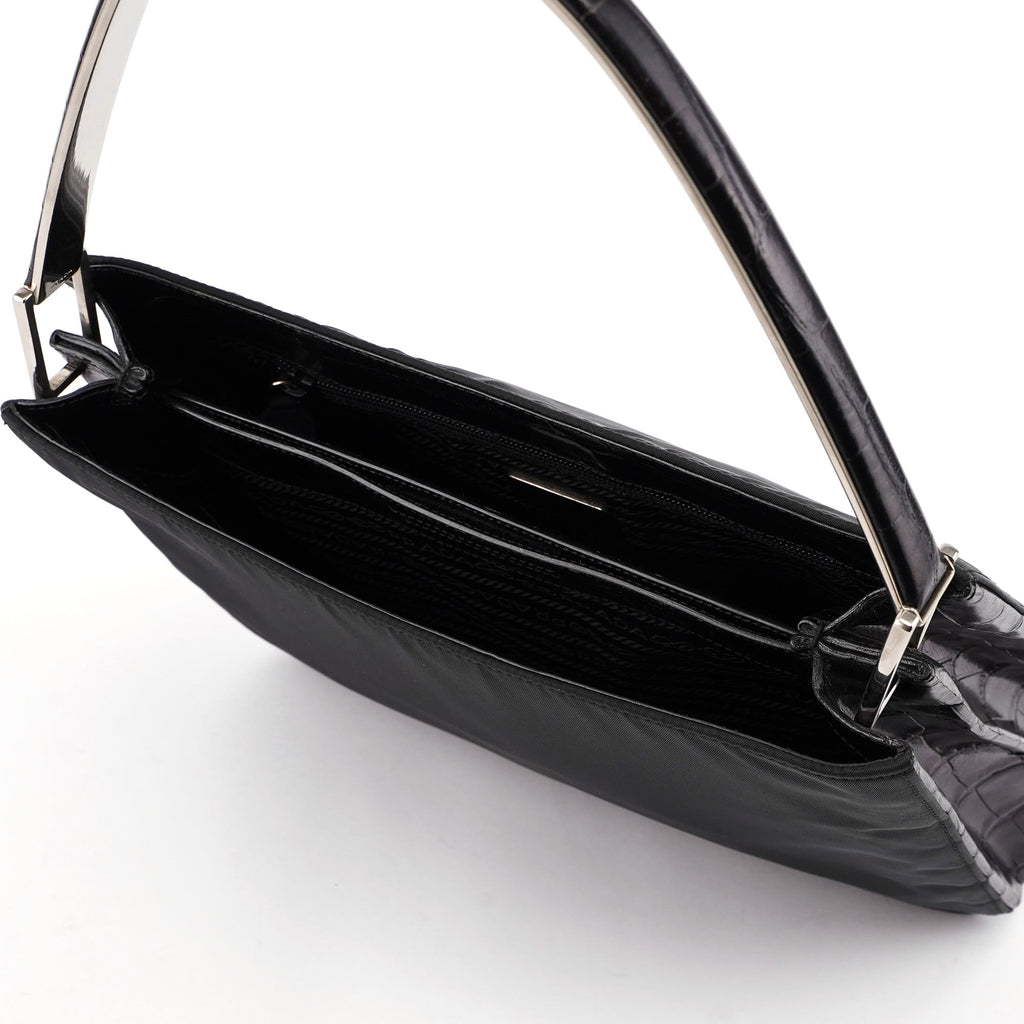 1998 Black Tessuto Metal Shoulder Bag