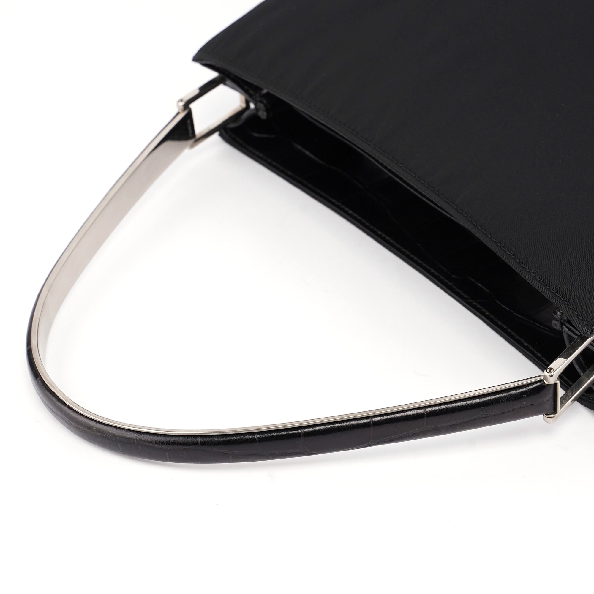 1998 Black Tessuto Metal Shoulder Bag
