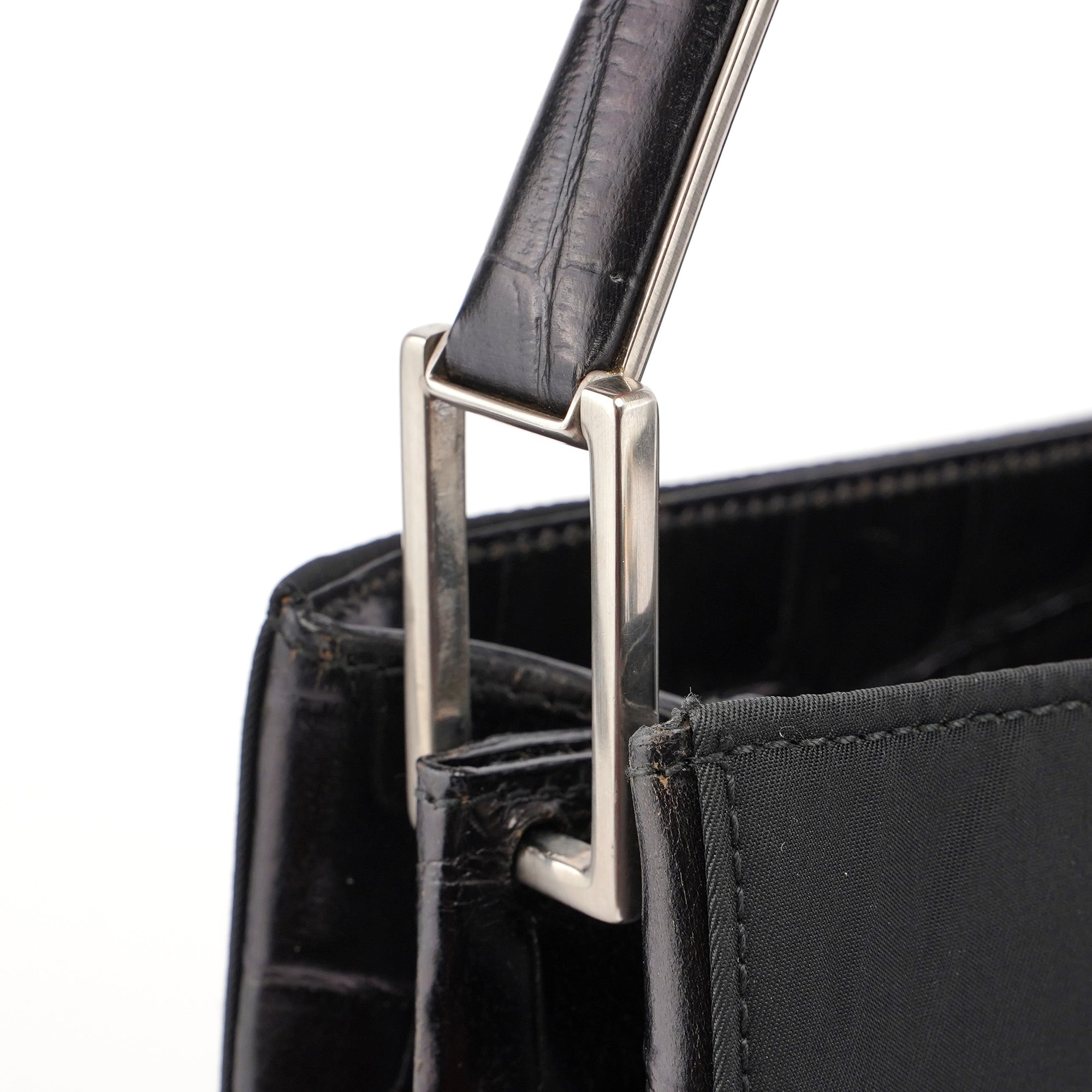 1998 Black Tessuto Metal Shoulder Bag