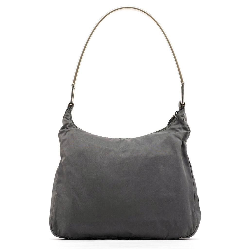 1998 Grey Tessuto Metallo Nylon Shoulder Bag
