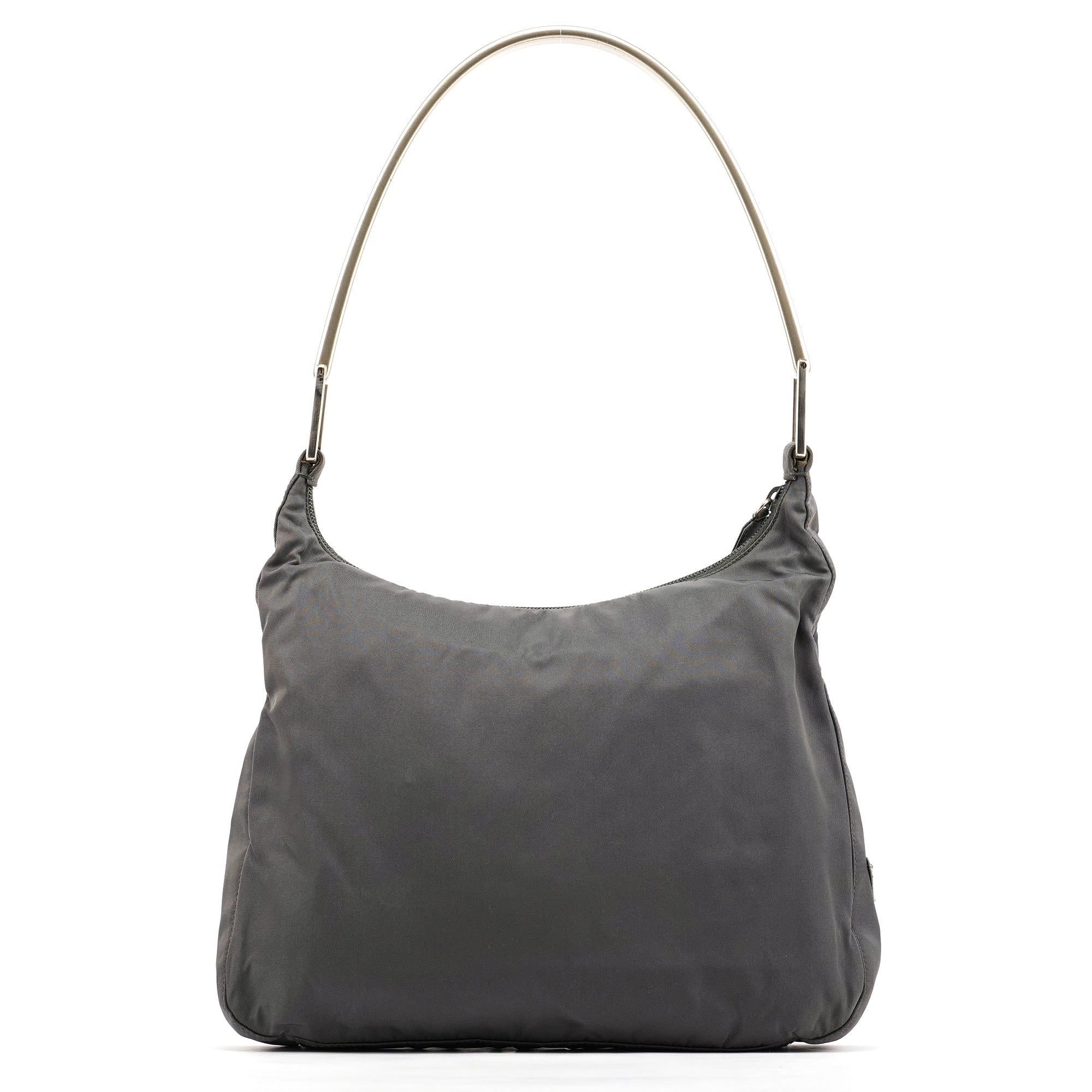 1998 Grey Tessuto Metallo Nylon Shoulder Bag