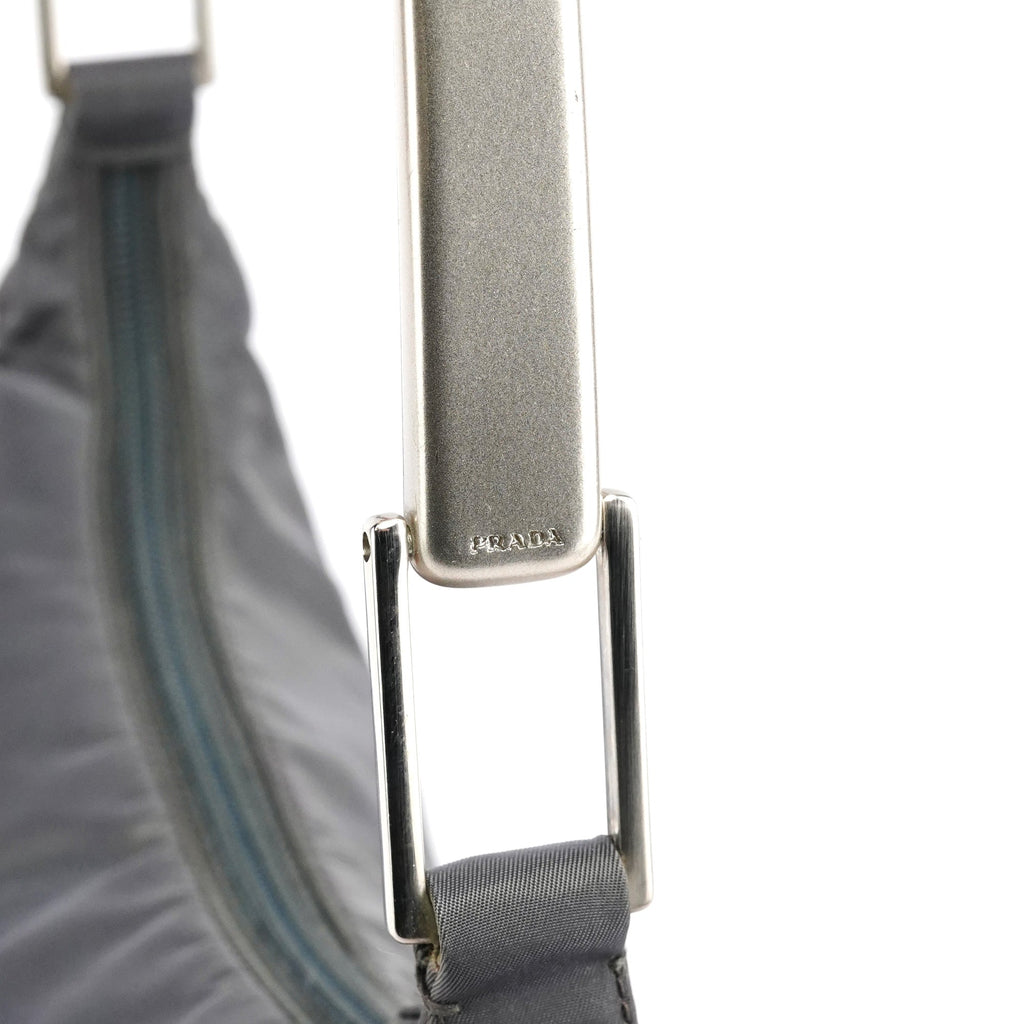 1998 Grey Tessuto Metallo Nylon Shoulder Bag