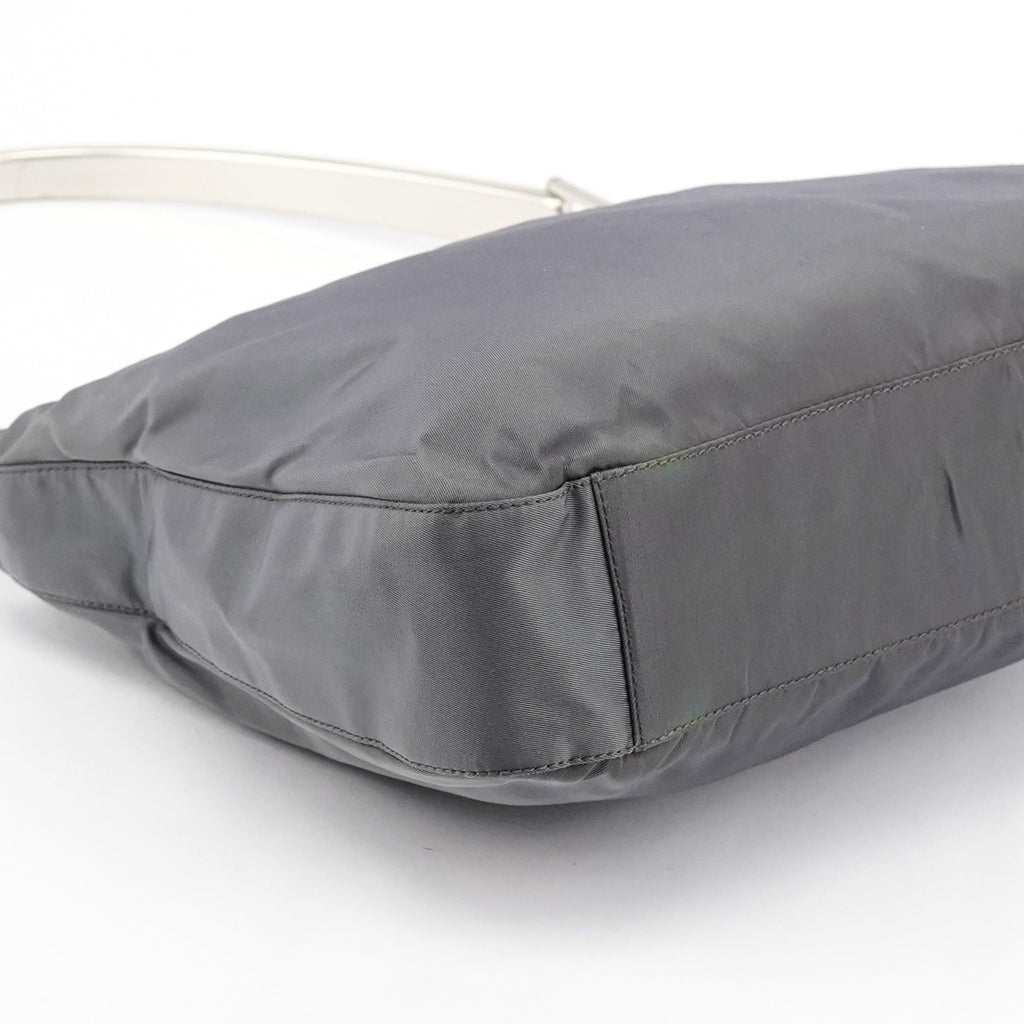 1998 Grey Tessuto Metallo Nylon Shoulder Bag