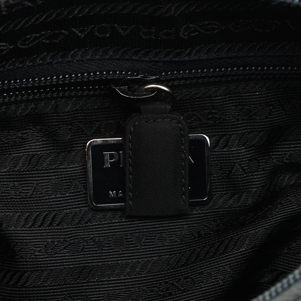 1998 Grey Tessuto Metallo Nylon Shoulder Bag