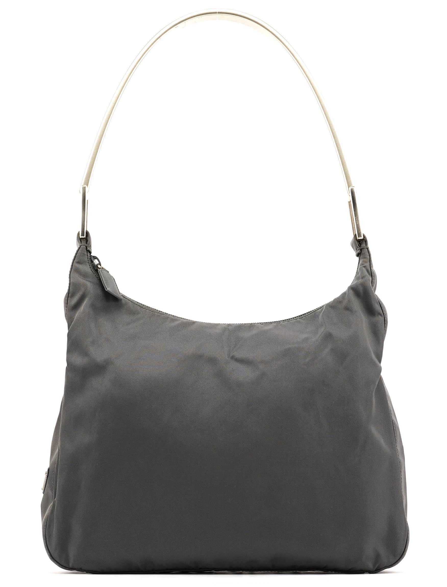 1998 Grey Tessuto Metallo Nylon Shoulder Bag