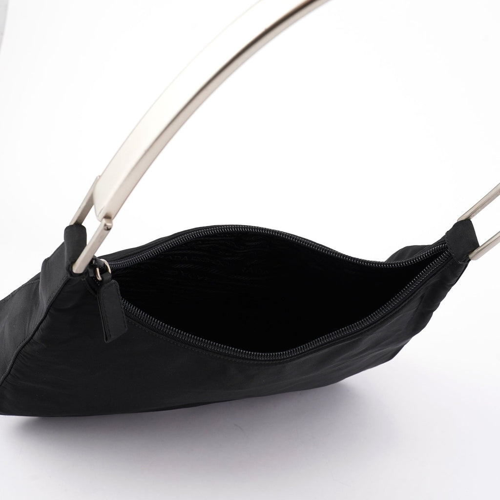 1998 Black Tessuto Metallo Shoulder Bag