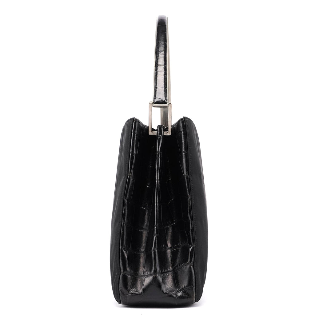 1998 Black Tessuto Metallo Shoulder Bag