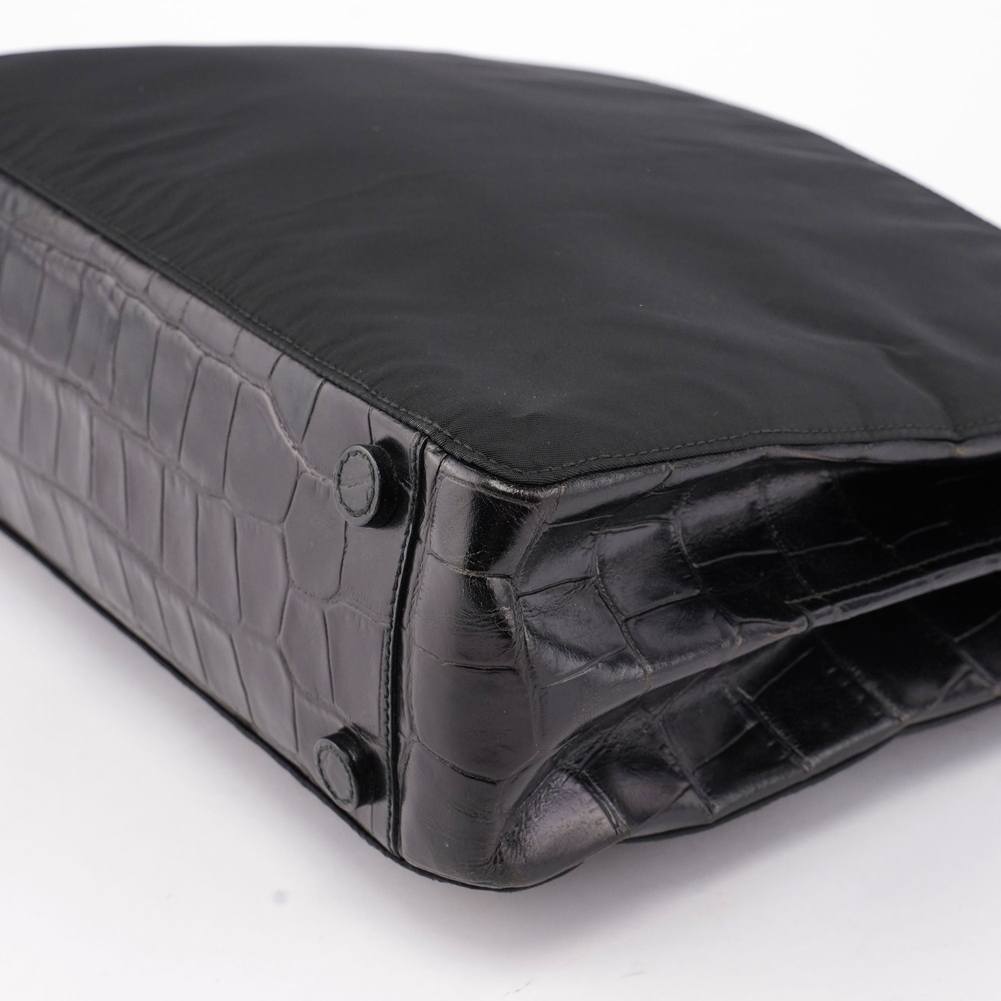 1998 Black Tessuto Metallo Shoulder Bag