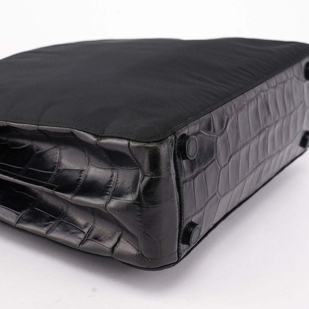 1998 Black Tessuto Metallo Shoulder Bag