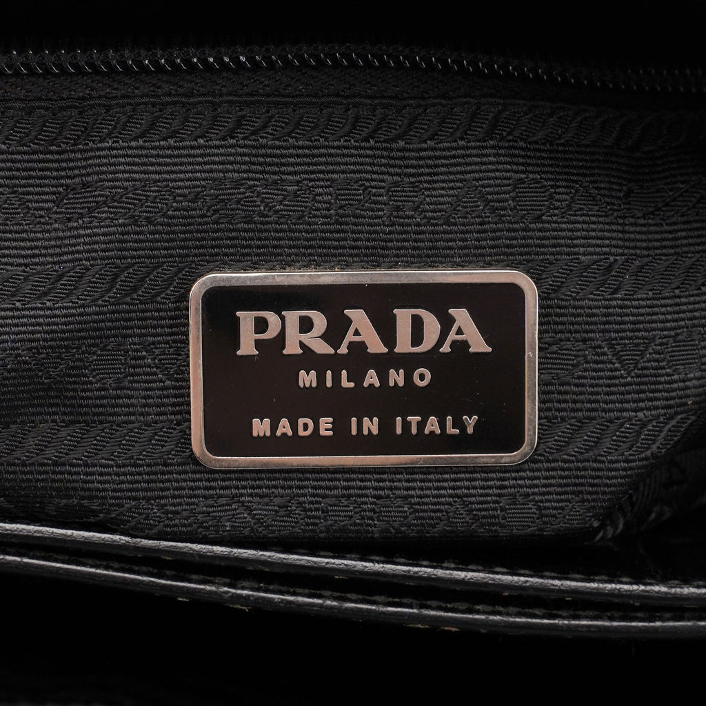 1998 Black Tessuto Metallo Shoulder Bag