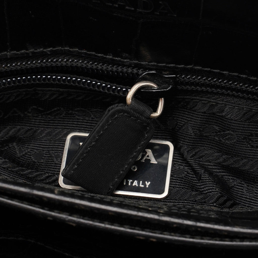 1998 Black Tessuto Metallo Shoulder Bag