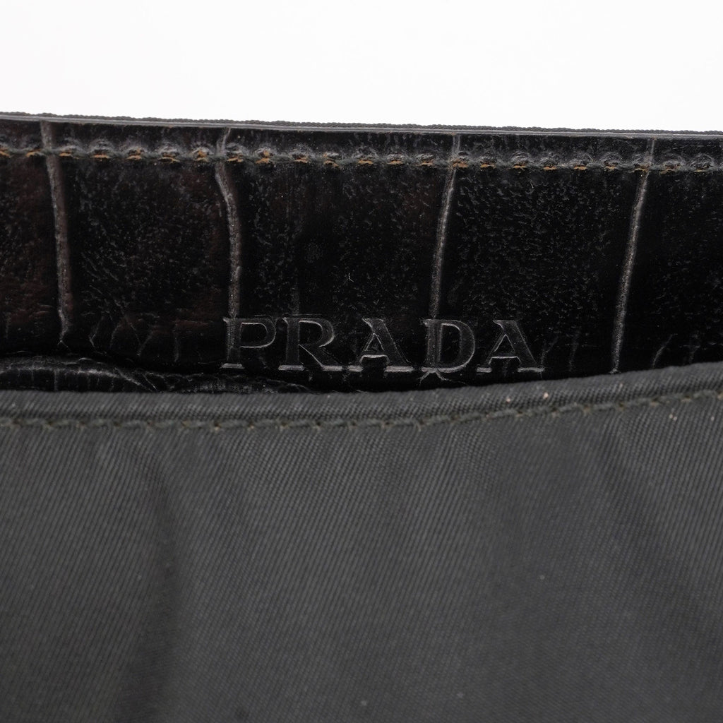 1998 Black Tessuto Metallo Shoulder Bag