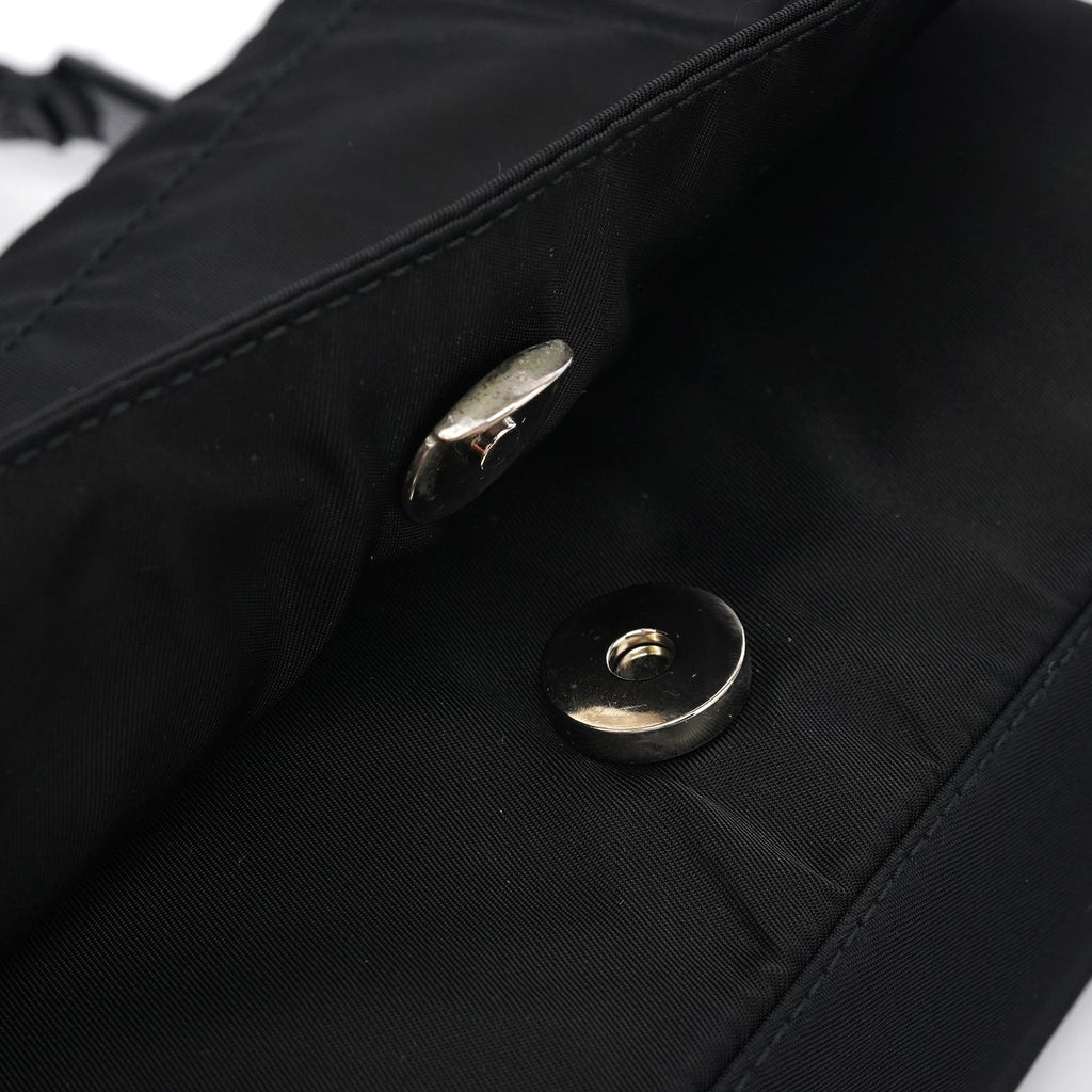 1998 Black Tessuto Plastic Chain Shoulder Bag