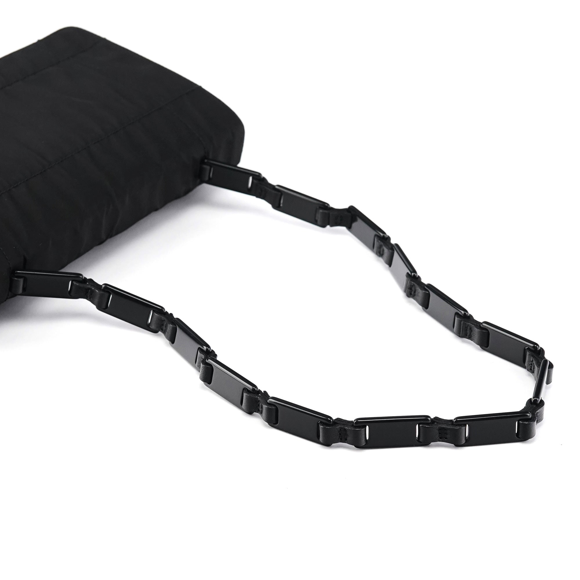 1998 Black Tessuto Plastic Chain Shoulder Bag