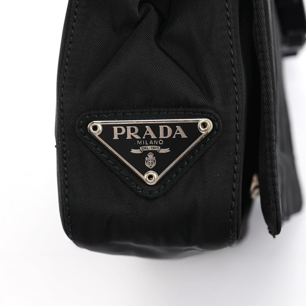 1998 Black Tessuto Plastic Chain Shoulder Bag