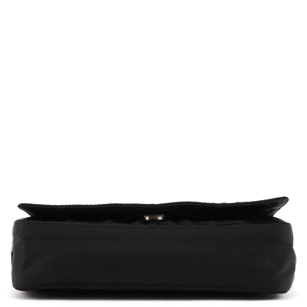 1998 Black Tessuto Plastic Chain Shoulder Bag