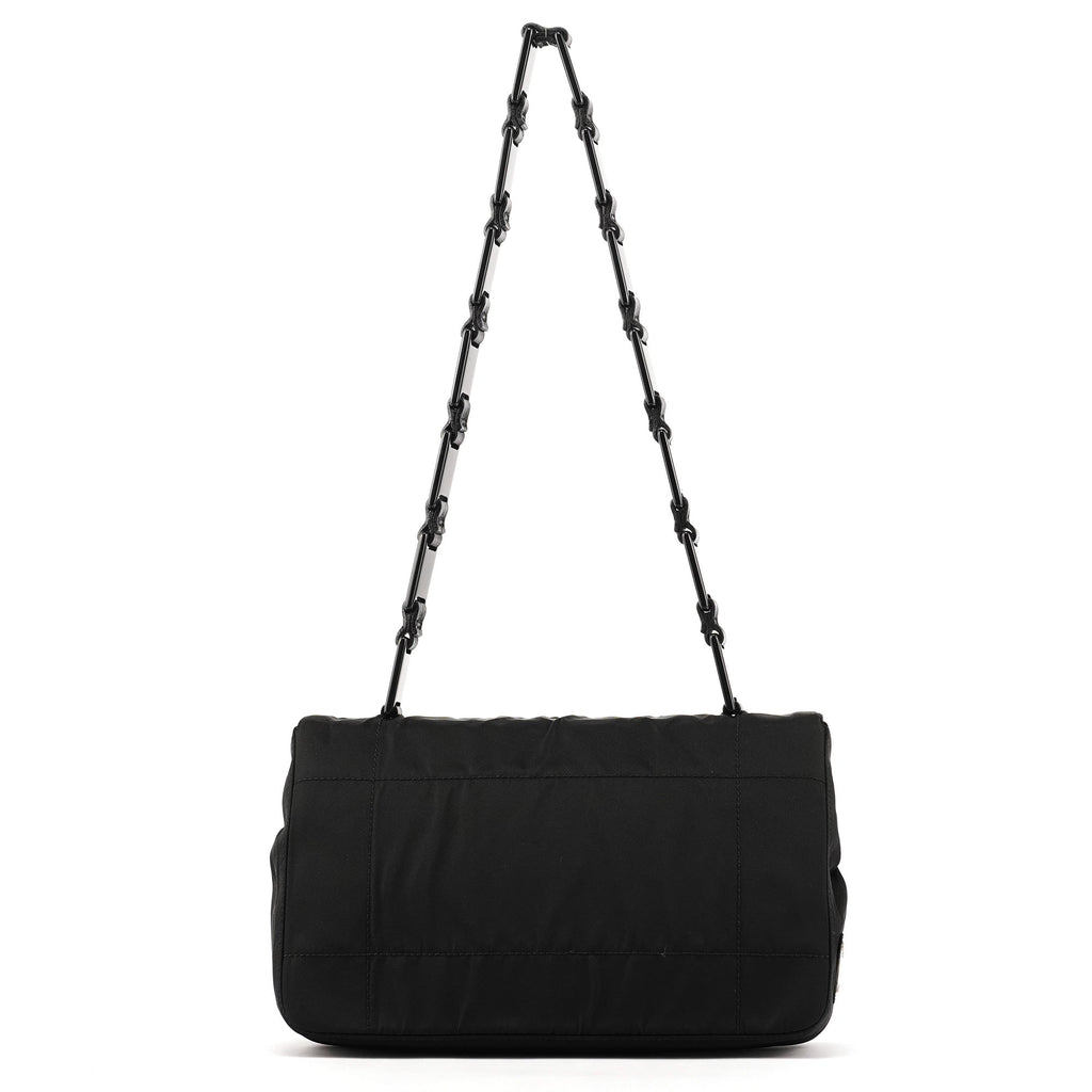 1998 Black Tessuto Plastic Chain Shoulder Bag