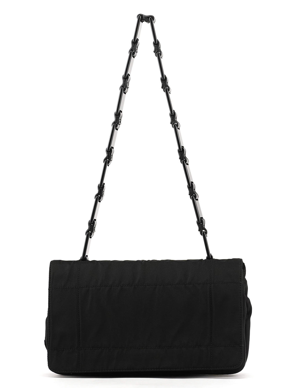 1998 Black Tessuto Plastic Chain Shoulder Bag