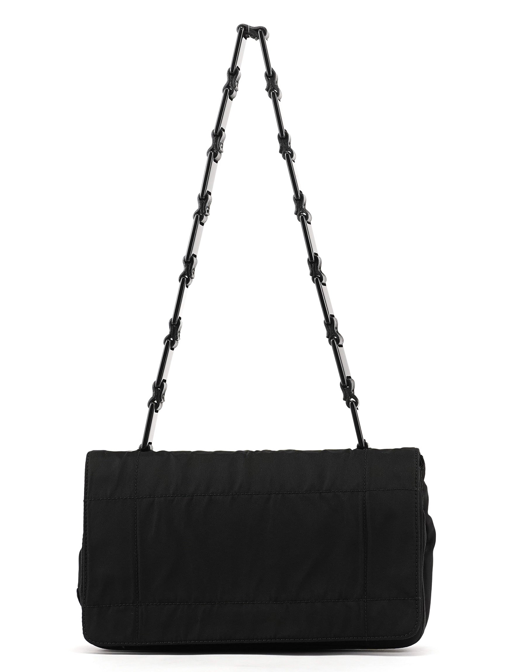 1998 Black Tessuto Plastic Chain Shoulder Bag
