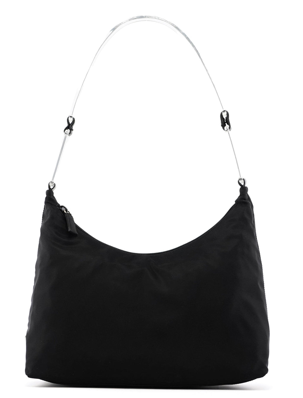 1998 Black Tessuto Plastic Hobo Shoulder Bag