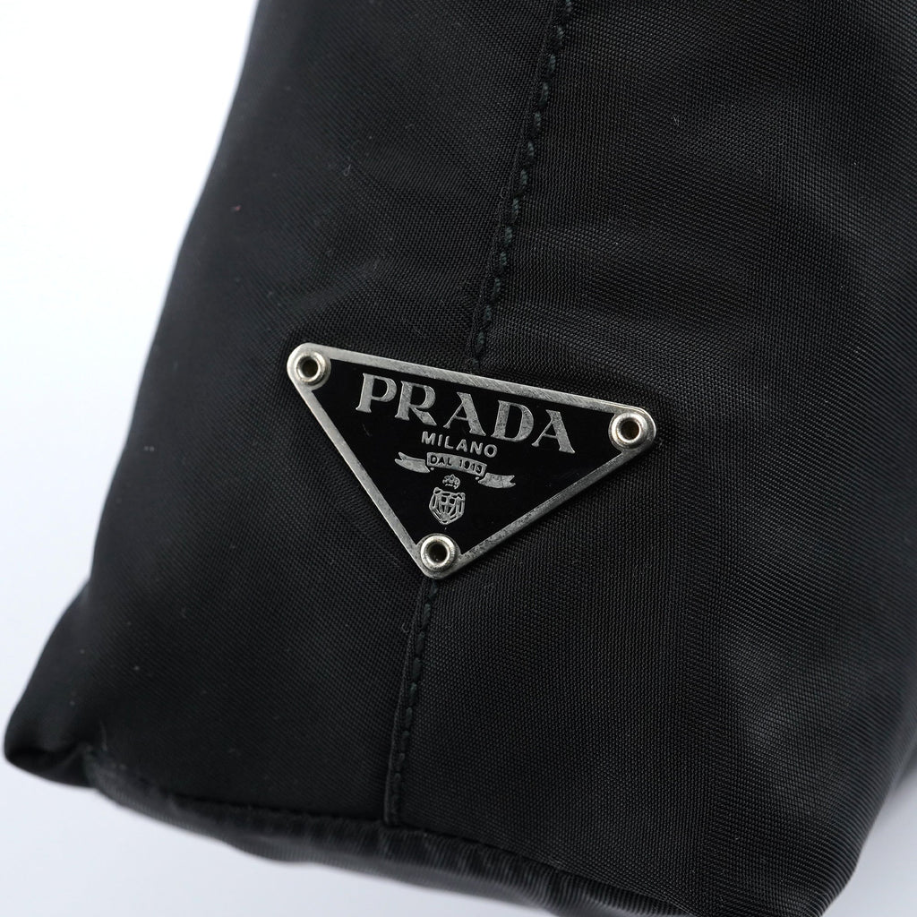 1998 Black Tessuto Plastic Hobo Shoulder Bag