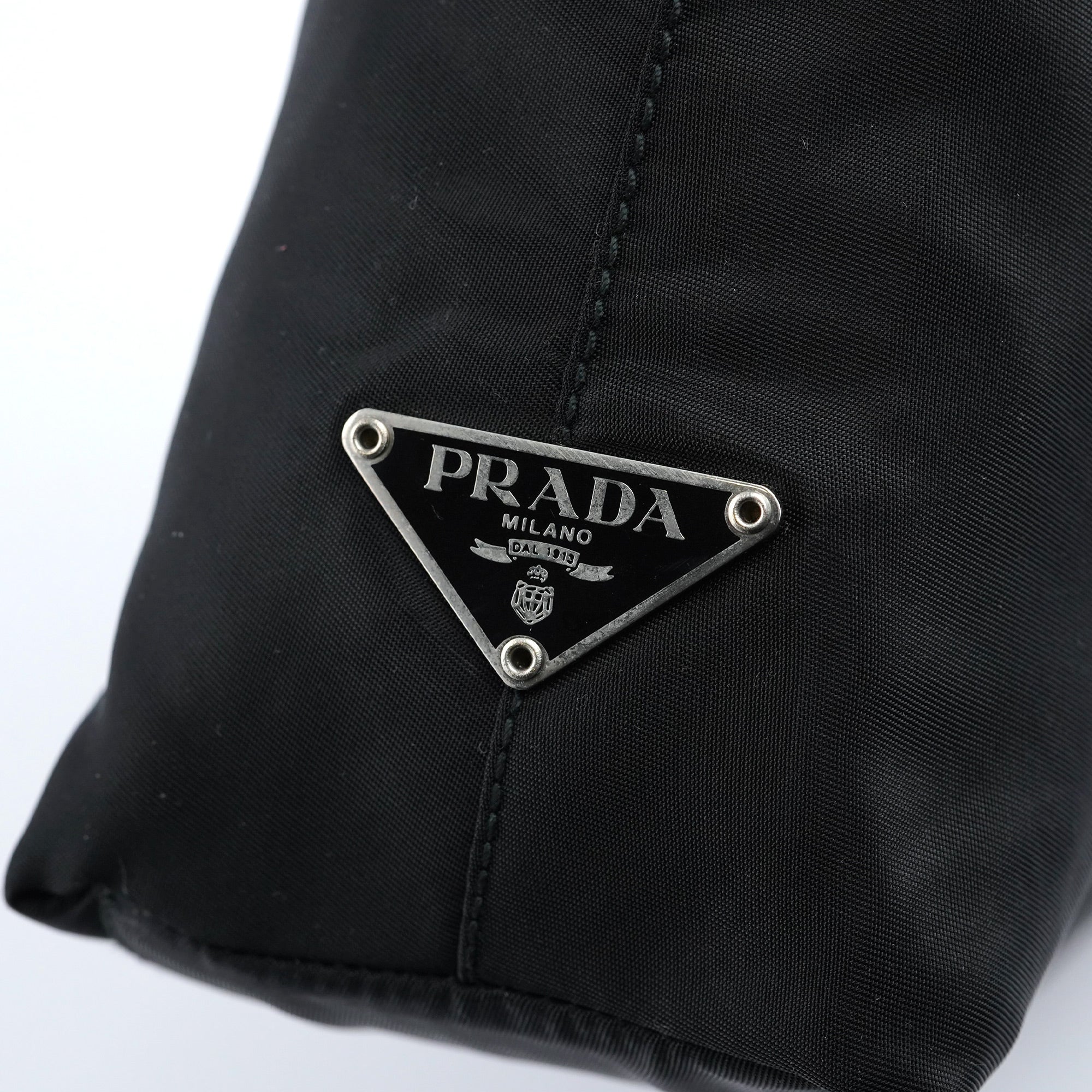 1998 Black Tessuto Plastic Hobo Shoulder Bag