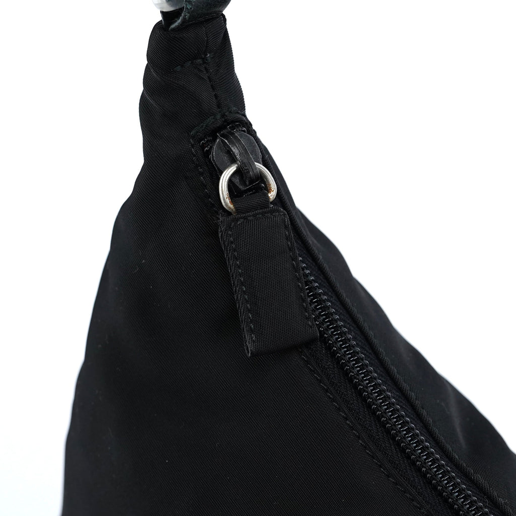 1998 Black Tessuto Plastic Hobo Shoulder Bag