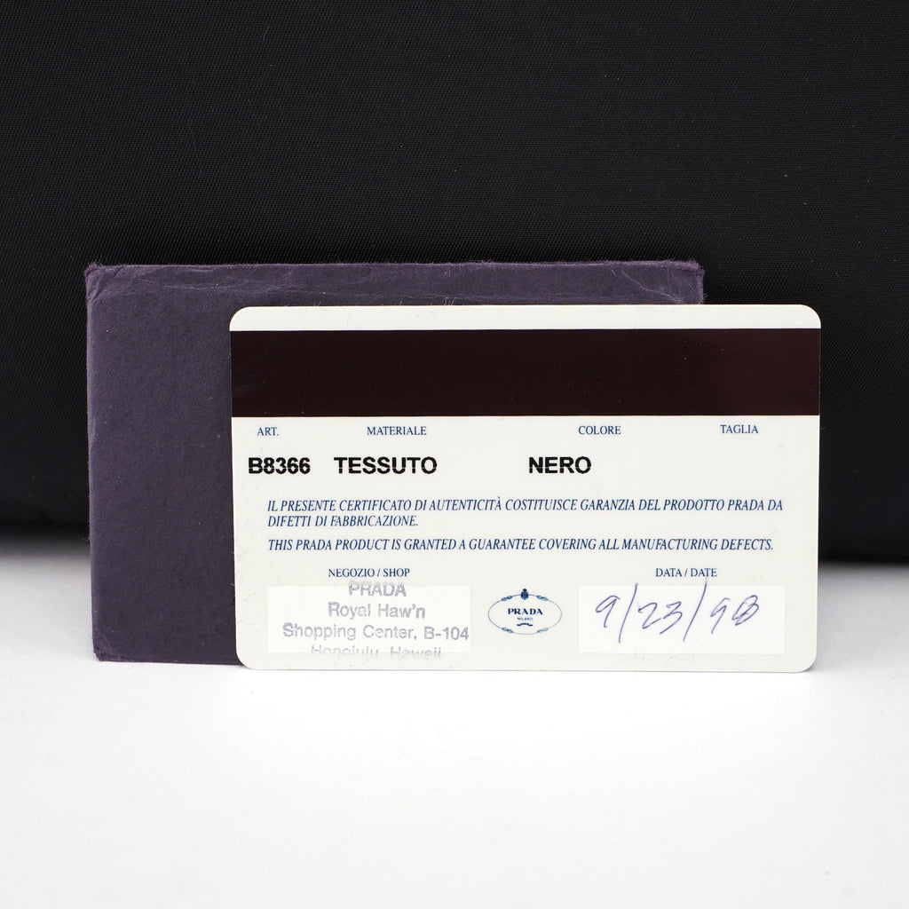1998 Black Tessuto Plastic Tote