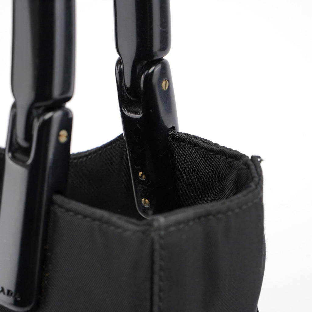 1998 Black Tessuto Plastic Tote