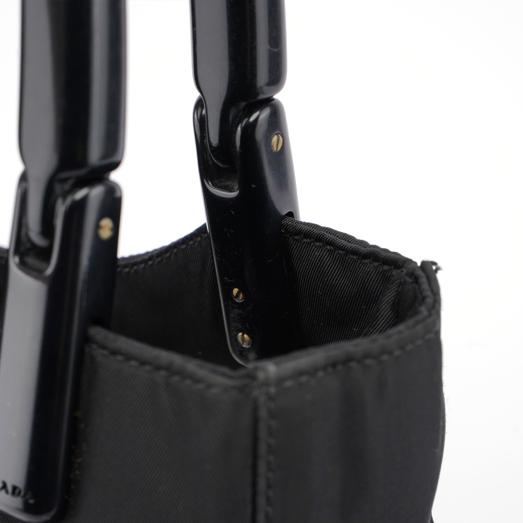 1998 Black Tessuto Plastic Tote