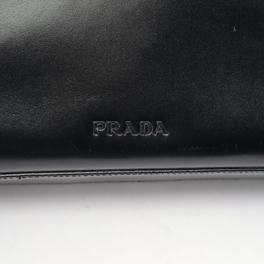1998 Black Vitello Shoulder Bag