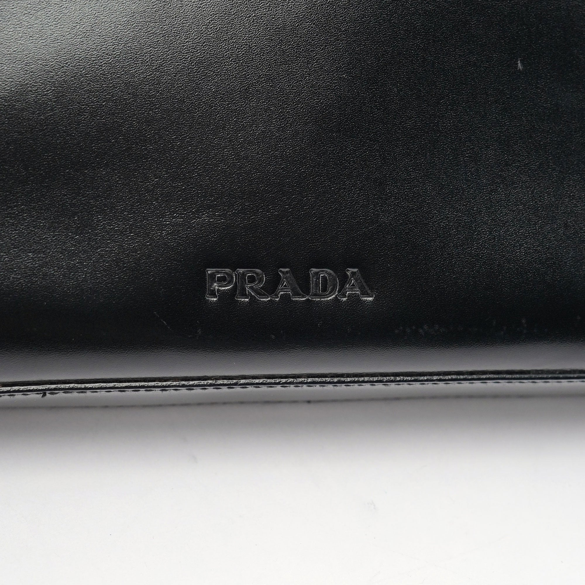 1998 Black Vitello Shoulder Bag