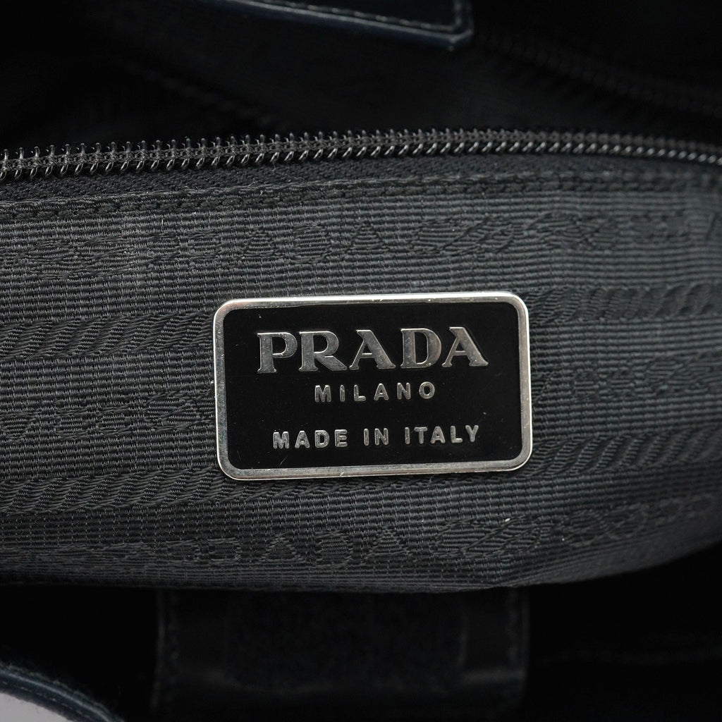 1998 Black Vitello Shoulder Bag