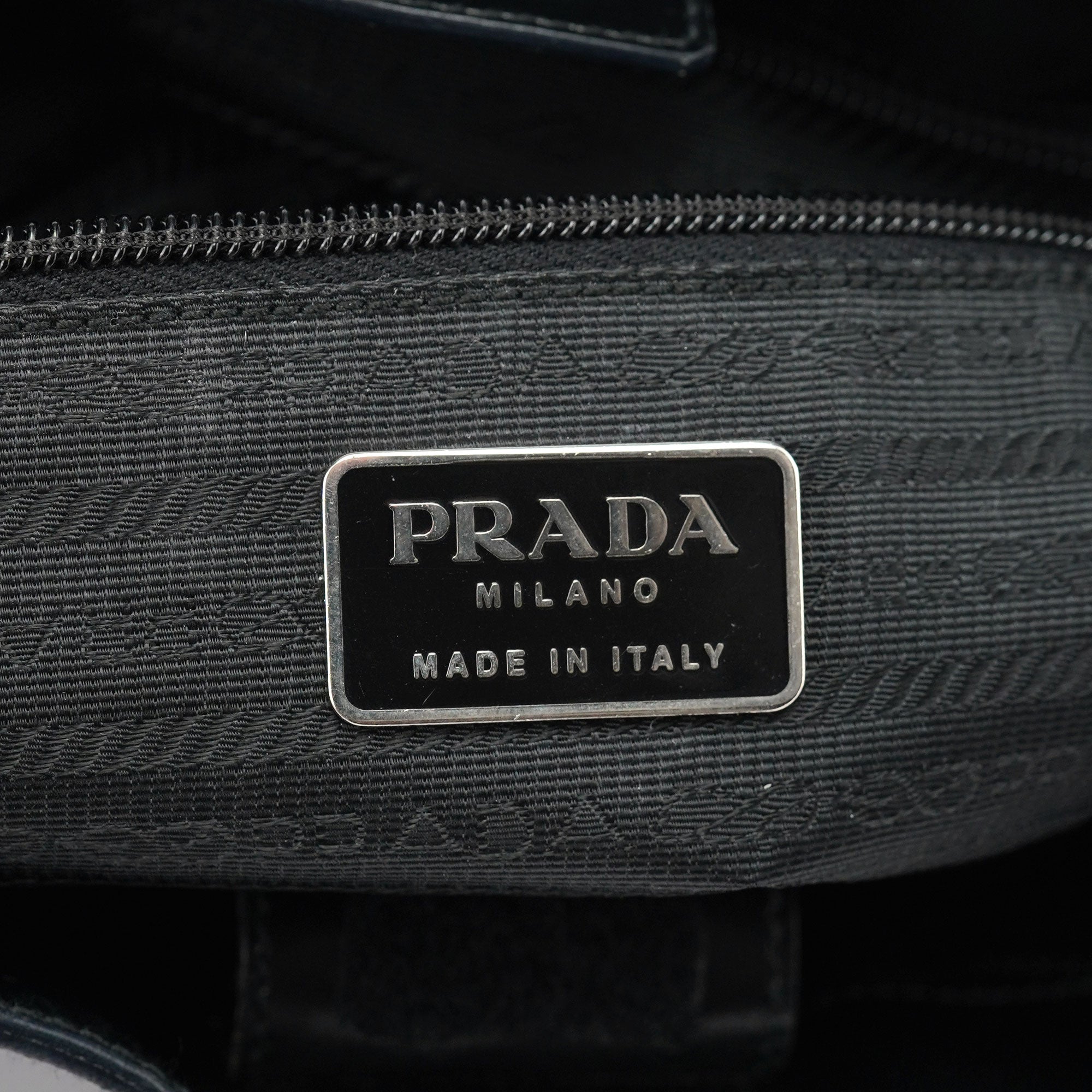 1998 Black Vitello Shoulder Bag