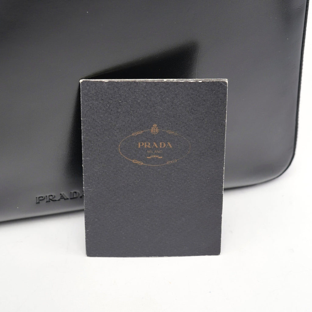 1998 Black Vitello Shoulder Bag