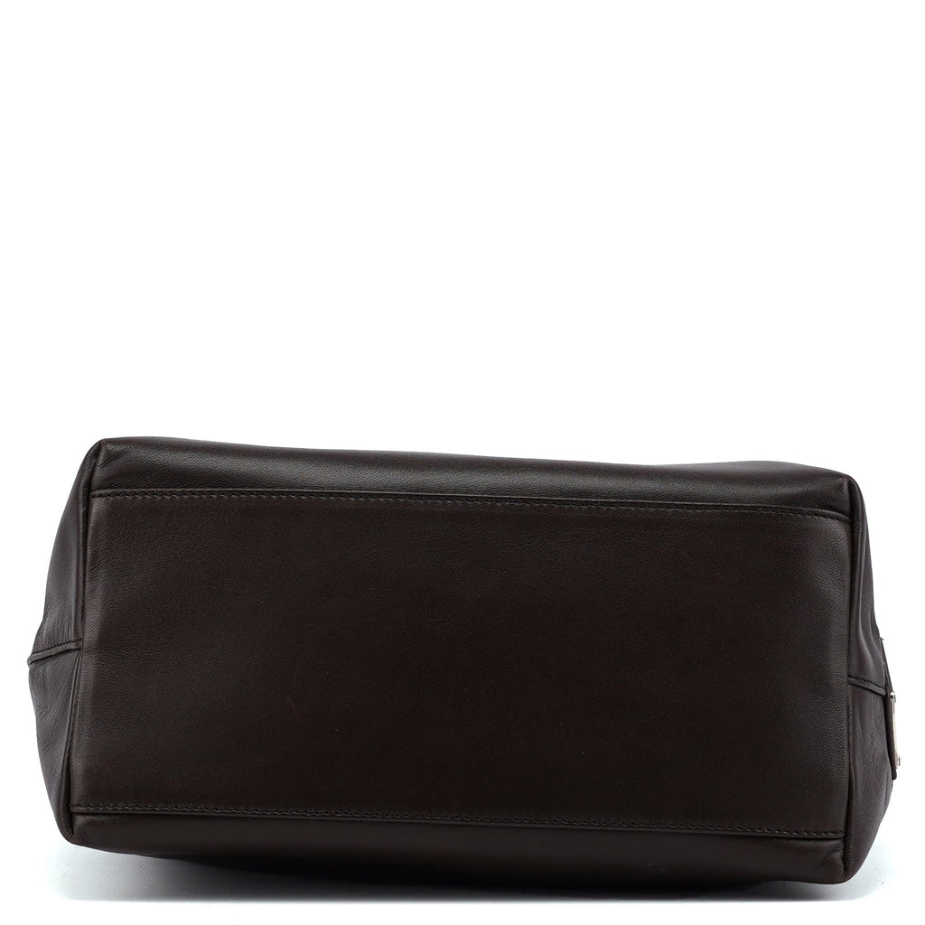 1998 Brown Calfskin Plastic Hobo Bag