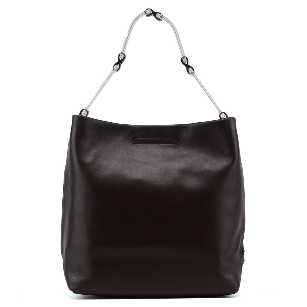1998 Brown Calfskin Plastic Hobo Bag