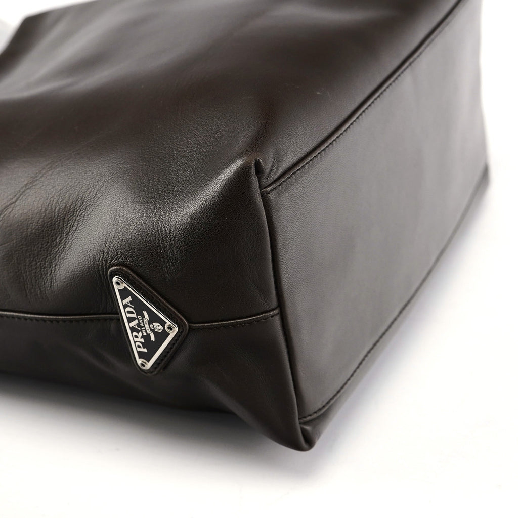 1998 Brown Calfskin Plastic Hobo Bag
