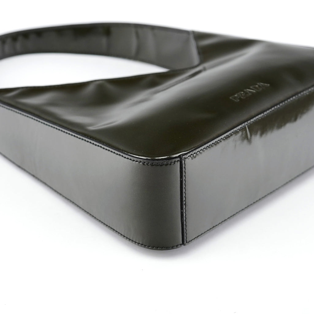 1998 Green Patent Leather Asim Shoulder Bag